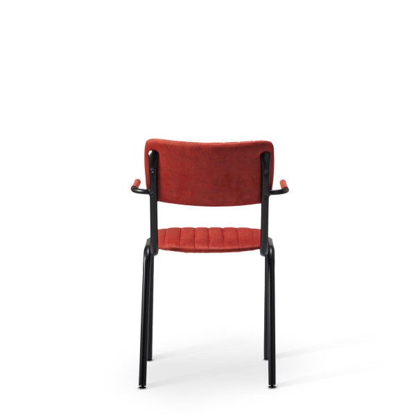 Bourbon Vintage Style Suede Chair With Arms
